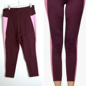 Cropped Legging Hi-Waist Tummy Control Active Rib Trim Size XL Casual